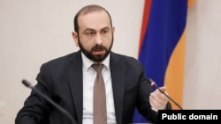 Armenia - Foreign Minister Ararat Mirzoyan meets members of the Armenian parliament committee on foreign relations, Yerevan, March 15, 2024.