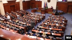 North Macedonia's parliament session for the election of the government
