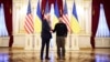 UKRAINE – President of Ukraine Volodymyr Zelenskyi and US President Joe Biden (L) during a meeting in the Ukrainian capital. Kyiv, February 20, 2023 