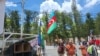 Protesters in Noumea, New Caledonia, wave an Azerbaijani flag.<br />
<br />
This January 2024 image is one of several showing flags and symbols of the distant Caucasus country being wielded by indigenous Kanak people ahead of the mass unrest that is currently roiling New Caledonia.&nbsp;<br />
<br />
<br />
&nbsp;