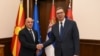 Македонскиот премиер Димитар Ковачевски на средба со српскиот претседател Александар Вучиќ во Белград 