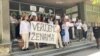 Tokom sednice Saveta FPN deo studentkinja i studenata organizovao je protest protiv izbora Slaviše Orlovića za dekana, 7. jun 2024.