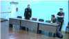 Navalny in court, videograb