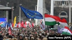 Kormányellenes tüntetés Budapesten 2019. március 15-én