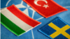 Magyarország, Törökország és Svédország zászlaja