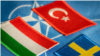 Magyar, török és svéd zászló. Budapest és Ankara továbbra is késlekedik a svéd NATO-csatlakozás ratifikálásával