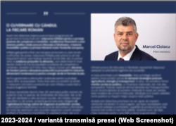 Cea de-a doua variantă a programului de guvernare 2023-2024 făcută publică marți de PSD poartă antetul Guvernului și începe cu o prezentare succintă a obiectivelor, făcută de noul premier Marcel Ciolacu. În prima variantă nu exista niciunul din aceste elemente. Social-democrații susțin totuși că prima formă este cea oficială.