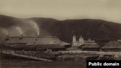 Кутомарский сереброплавильный завод с западной стороны