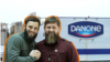 Ибрагим Закриев и Рамзан Кадыров на фоне завода Danone. Коллаж