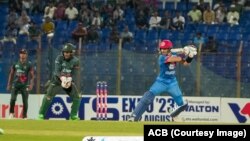 د بنګله دېش او افغانستان ترمنځ د کرکټ د روانو سیالیو یو انځور