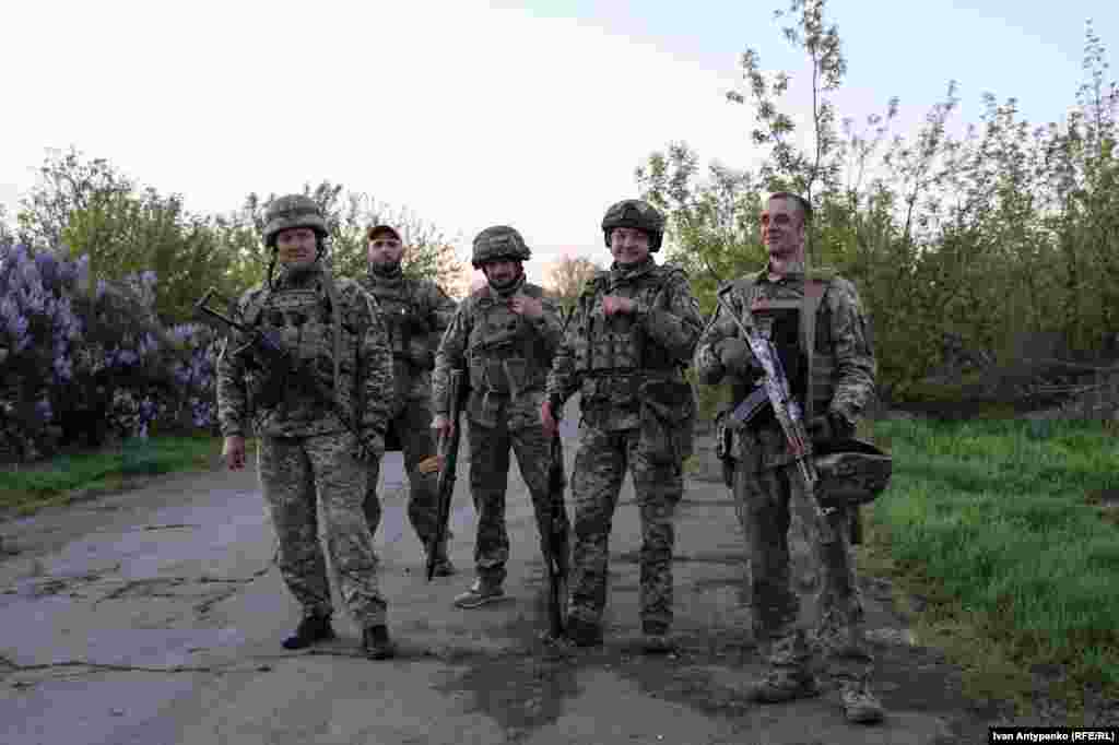 Морпехи 35-й бригады во время тренировок на херсонском направлении. Украина, апрель 2024 года