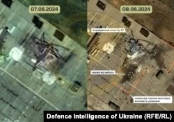 Сателитните снимки, разпространени от украинското военно разузнаване.