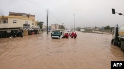 илустрација од поплавите во Либија