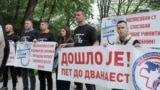 protest of medical workers, Banja Luka