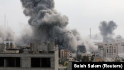 Izraeli válaszcsapás a terrortámadások után Gázában