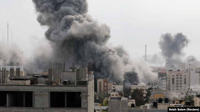 Izraeli válaszcsapás a terrortámadások után Gázában