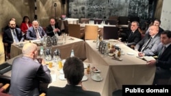 Germany - German Chancellor Olaf Scholz hosts talks between Armenian Prime Minister Nikol Pashinian and Azerbaijani President Ilham Aliyev, Munich, February 17, 2024.