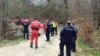 Policija pretražuje teren na teritoriji Bora, u istočnoj Srbiji, za telom dvogodišnje Danke Ilić za koju se sumnja da je ubijena, 7.4.2024. 