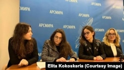Слева направо: Наида Абидова, Лия Агрба, Валерия Аршба и Александра Барганджия