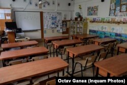 Bănci goale în prima zi de grevă generală a profesorilor, 22 mai 2023.