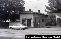 Small shops before their demolition