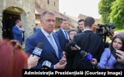 Președintele României, Klaus Iohannis, la Sibiu, 25 mai 2023.