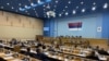 Bosnia and Herzegovina -- National Assembly of Republic of Srpska in session during discussion on law 'erasing' the Office of High Representative from the laws, Banja Luka, June 21, 2023