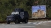 Një patrullë e Policisë së Kosovës afër fshatit Banjskë të Zveçan më 26 shtator 2023. 