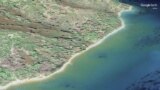 Porti i Sazanit, imazhe Google Earth