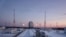 Космодром "Восточный" в Амурской области. Снимок сделан в декабре 2020. Архив