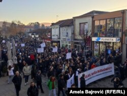 Protest opozicije u Novom Pazaru, 21. decembar 2023.