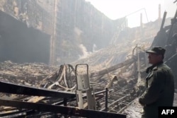 Концертний зал «Крокус Сіті Хол» після нападу та наслідків пожежі