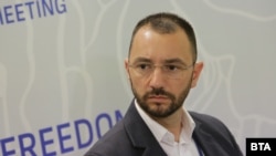 Антон Хекимян на среща на българските медии през 2022 г., организирана от БТА.