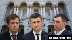 Candidații la funcția de Procuror General rămași în concurs, de la stânga la dreapta: Octavian Iachimovschi, Ion Munteanu, Alexandru Cernei