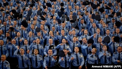 Ceremonia e diplomimit të policëve të rinj, korrik 2023.