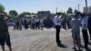Митинг из-за отсутствия воды в поселке Улус, Кузбасс