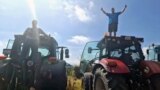 Fermieri bulgari, la protestul din apropierea Sofiei, 20 septembrie 2023 