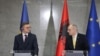Ministri i Jashtëm i Ukrainës, Dmytro Kuleba me homologun e tij shqiptar, Igli Hasani.