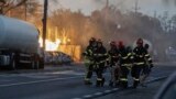 Explosion and fire in Crevedia