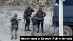 Kosovo's government last year shared images of some of the dozens of gunmen involved in the siege that left one Kosovar police officer dead and another wounded near the Banjska Monastery complex in northern Kosovo on September 24, 2023.