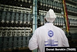 Centrifuge cu gaz la Departamentul de îmbogățire a uraniului 53 al Combinatului electrochimic Ural, o filială a Rosatom (foto de arhivă).