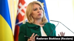 Slovak President Zuzana Caputova (file photo)