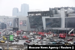 "Крокус Сити Холл" после теракта. Россия, март 2024 года