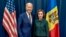 Președintele SUA, Joe Biden, și președinta Republicii Moldova, Maia Sandu, la Varșovia, Polonia, 21 februarie 2023.