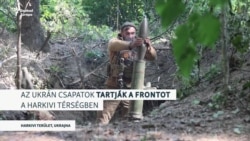 Exkluzív felvételek a frontvonalban harcoló ukrán aknavető egységről 