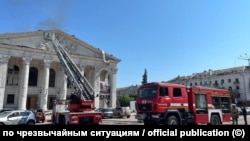 Черниговский драмтеатр после ракетного удара, 19 августа 2023 года