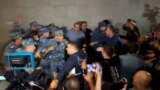 GRAB Scuffles, Protests In Yerevan After Azerbaijan Attack In Karabakh