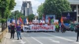Првомајски протест на работниците, Скопје, 1 мај 2024 година