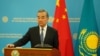China’s Foreign Minister Wang Yi in Astana on May 20. 