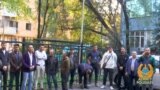 Almaty. Bikanun täjik we özbek migrantlary. Arhiw suraty